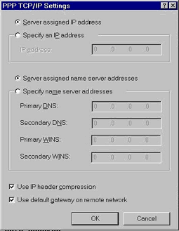 tcp/ip settings